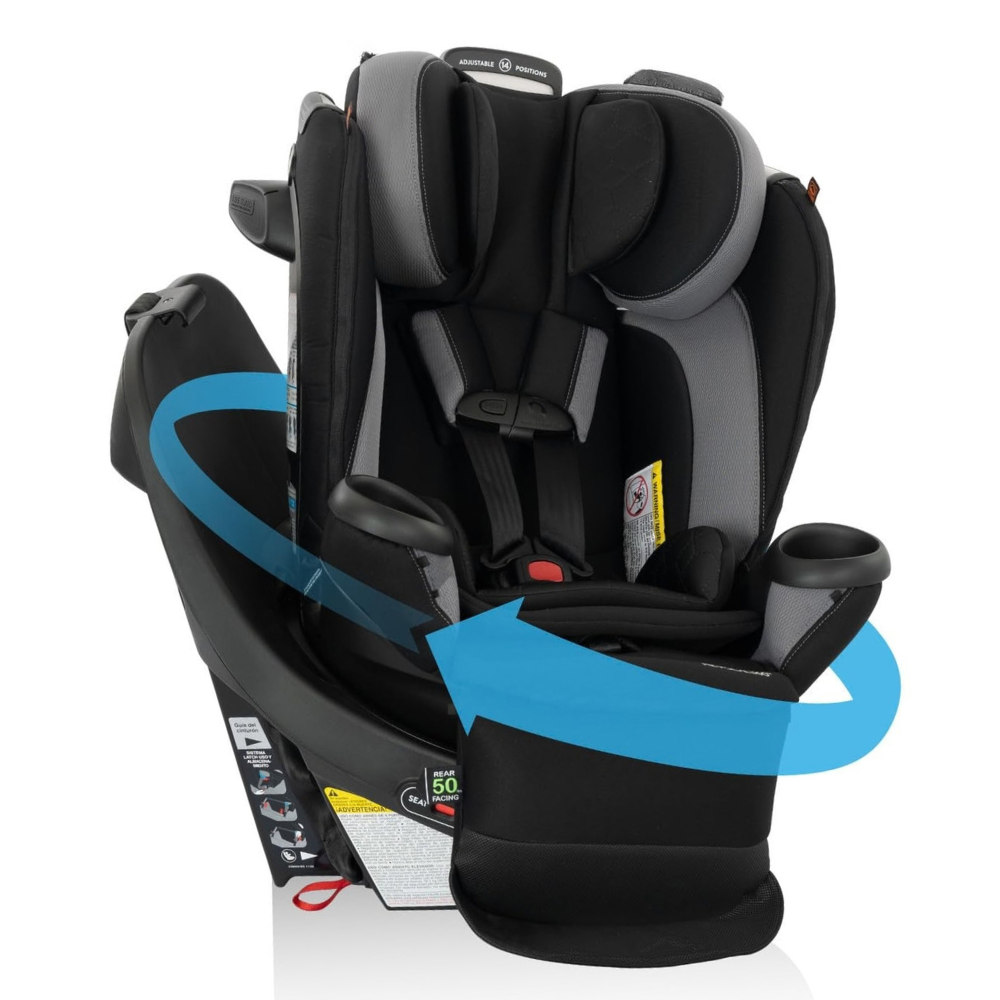 360° Rotation Convertible Child Car Seat